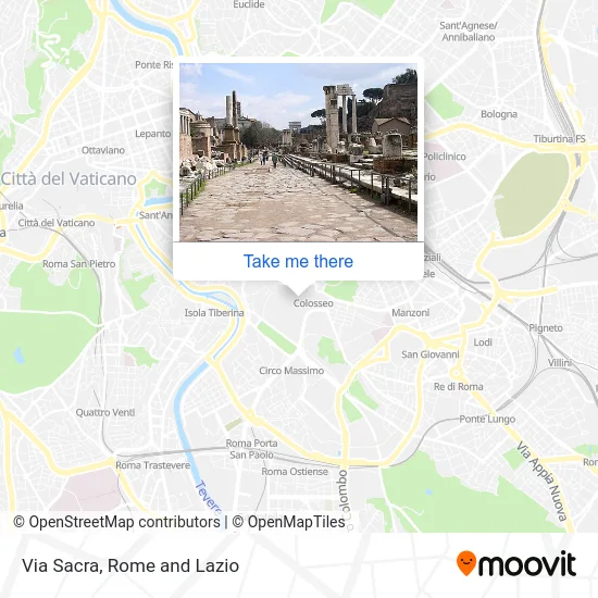 Via Sacra map
