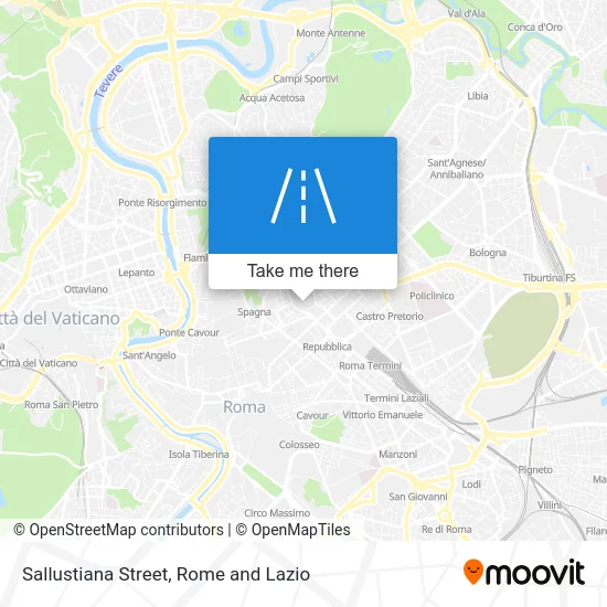 Sallustiana Street map