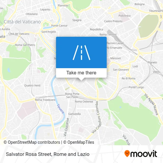 Salvator Rosa Street map