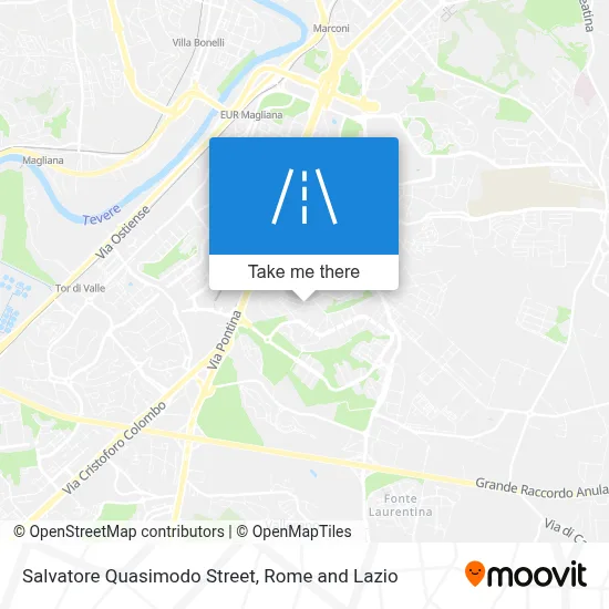 Salvatore Quasimodo Street map