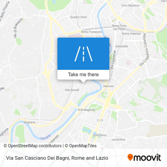 Via San Casciano Dei Bagni map