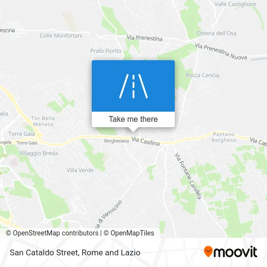 San Cataldo Street map
