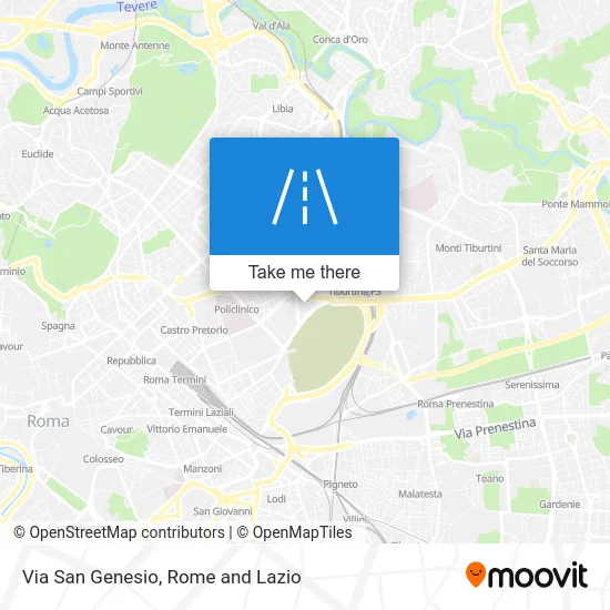 San Genesio Street map