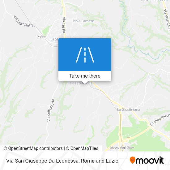 Via San Giuseppe Da Leonessa map