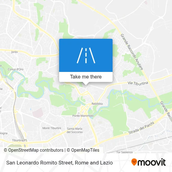 San Leonardo Romito Street map