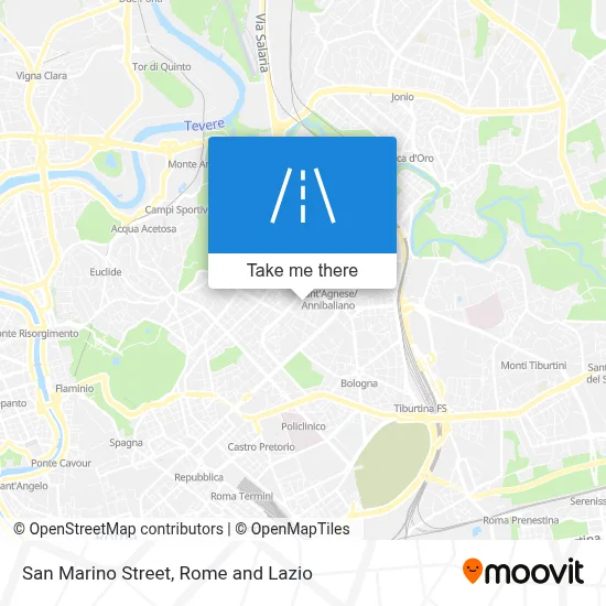 San Marino Street map