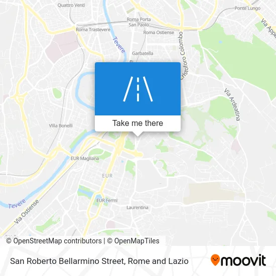 San Roberto Bellarmino Street map