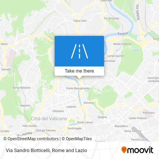 Sandro Botticelli Street map