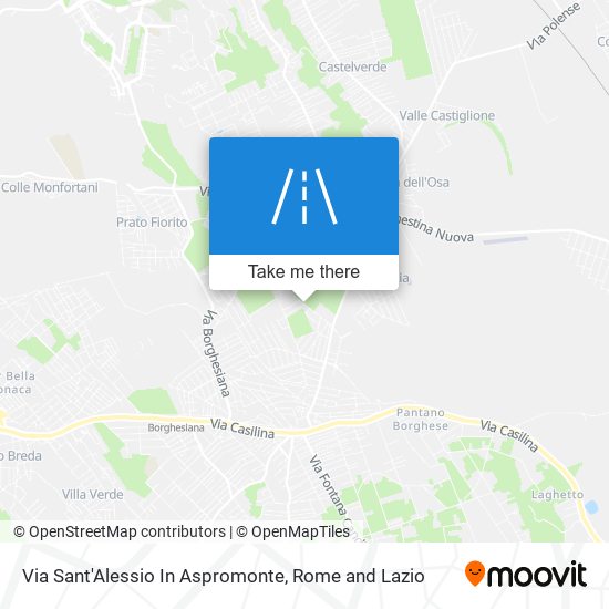 Via Sant'Alessio In Aspromonte map