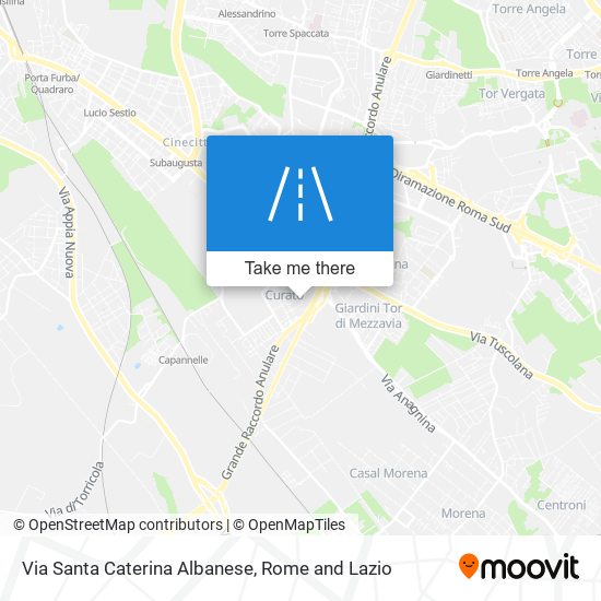 Via Santa Caterina Albanese map