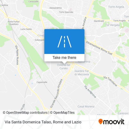Via Santa Domenica Talao map