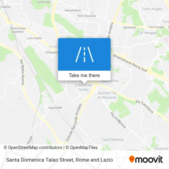 Santa Domenica Talao Street map