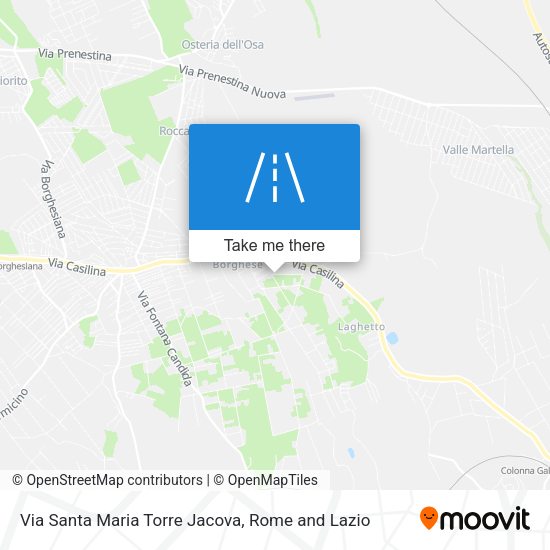 Via Santa Maria Torre Jacova map