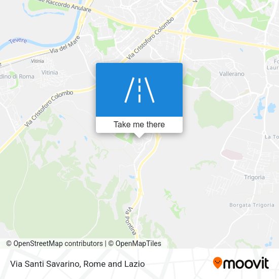 Via Santi Savarino map