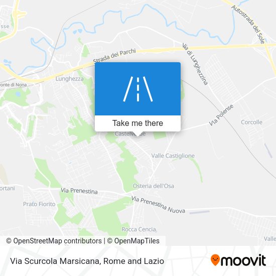 Via Scurcola Marsicana map