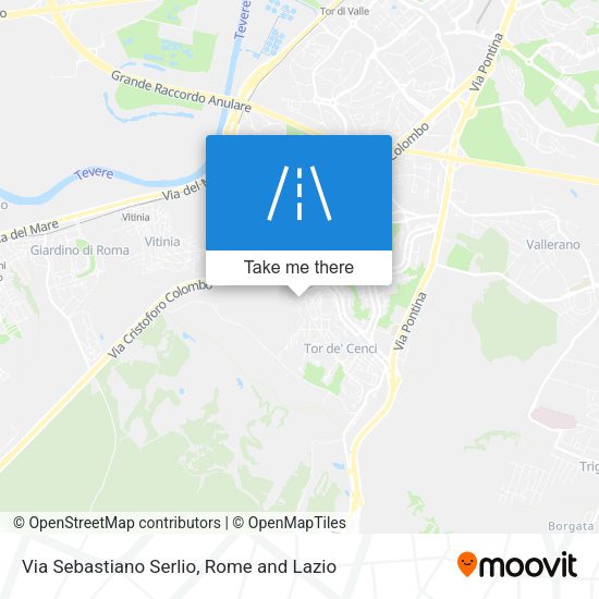 Via Sebastiano Serlio map