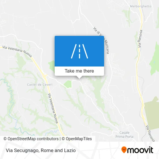 Via Secugnago map