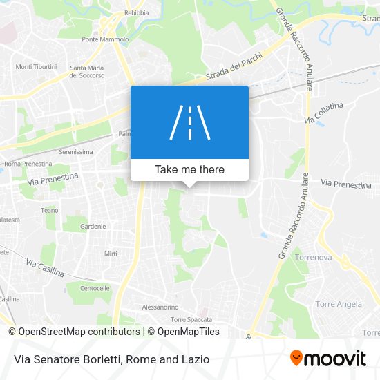 Via Senatore Borletti map