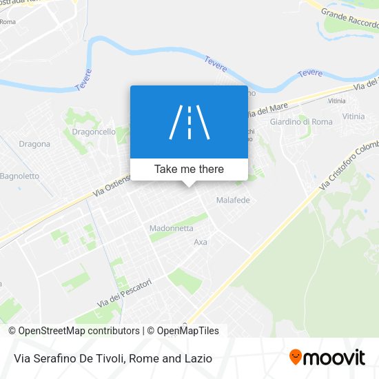 Via Serafino De Tivoli map