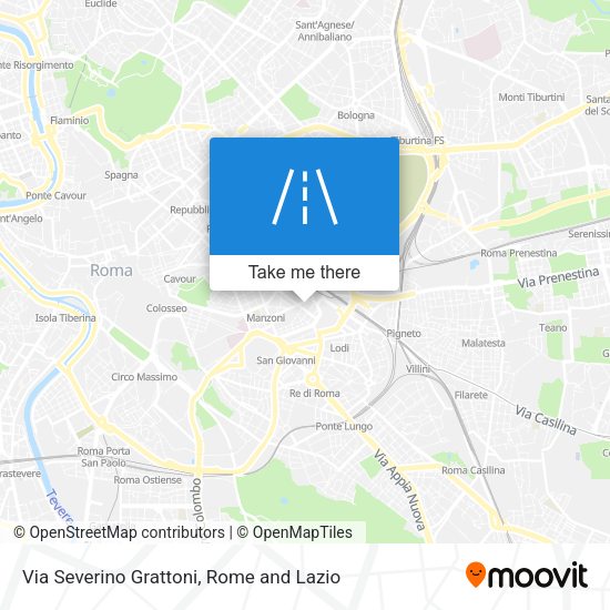 Via Severino Grattoni map