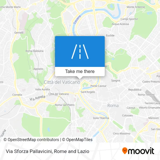 Via Sforza Pallavicini map