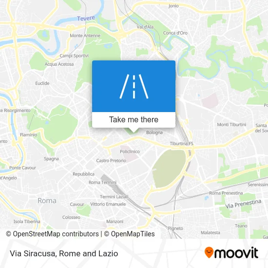 Via Siracusa map