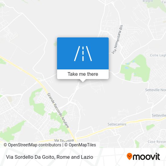 Via Sordello Da Goito map