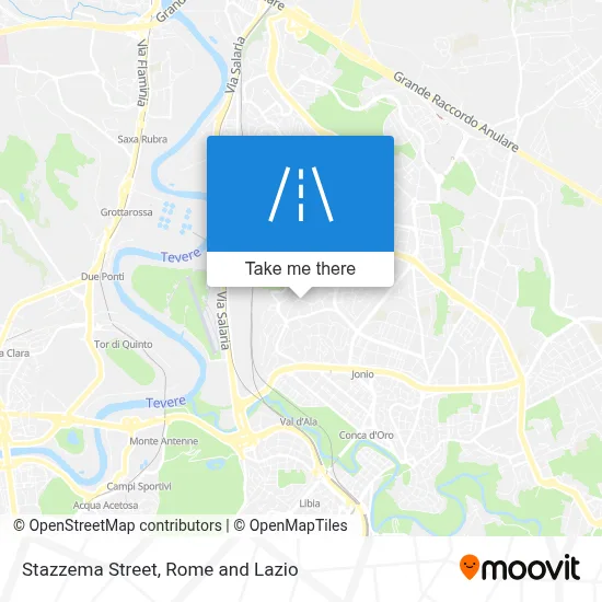 Stazzema Street map