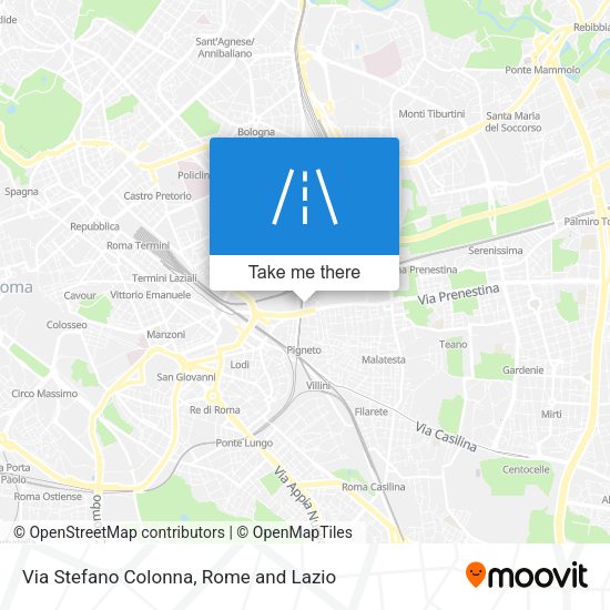 Via Stefano Colonna map