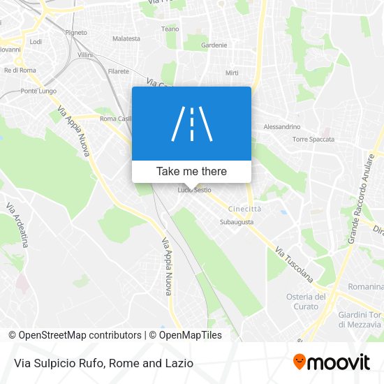 Via Sulpicio Rufo map