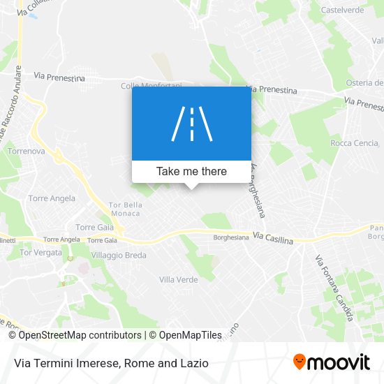 Via Termini Imerese map