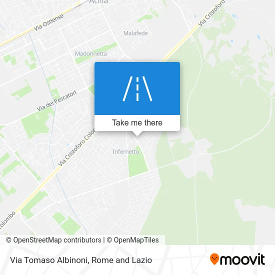 Tomaso Albinoni Street map