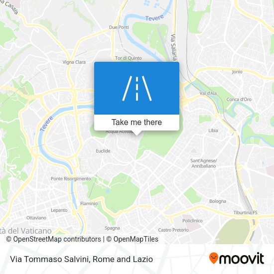 Via Tommaso Salvini map