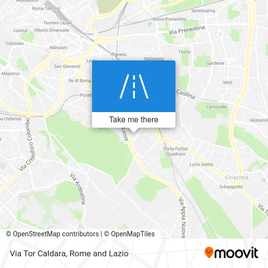 Tor Caldara Street map