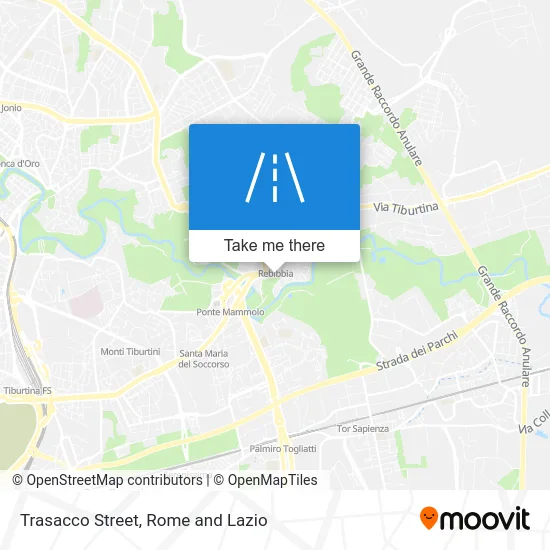 Trasacco Street map