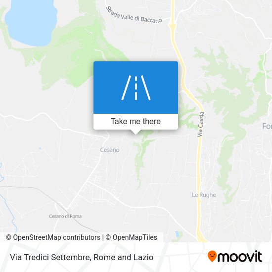 Via Tredici Settembre map