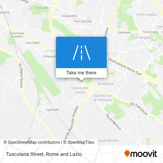 Tuscolana Street map