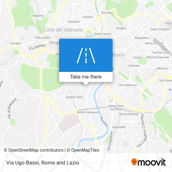 Via Ugo Bassi map