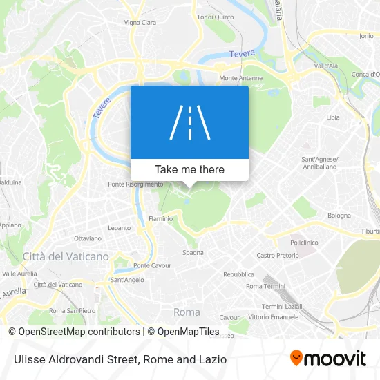 Ulisse Aldrovandi Street map