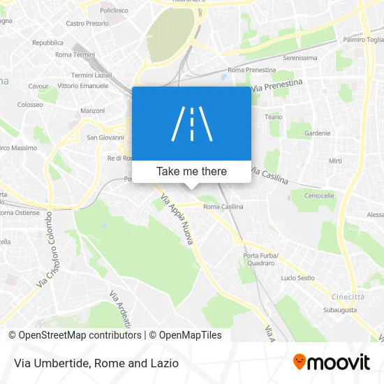 Umbertide Street map