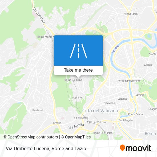 Via Umberto Lusena map