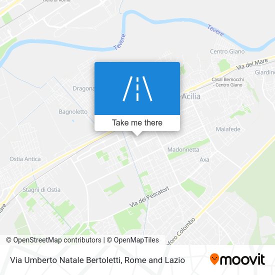 Via Umberto Natale Bertoletti map