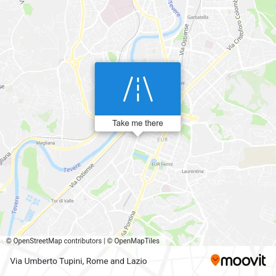 Via Umberto Tupini map