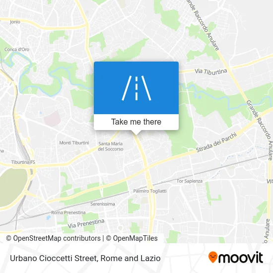 Urbano Cioccetti Street map