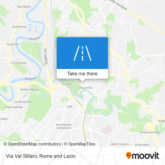 Val Sillaro Street map