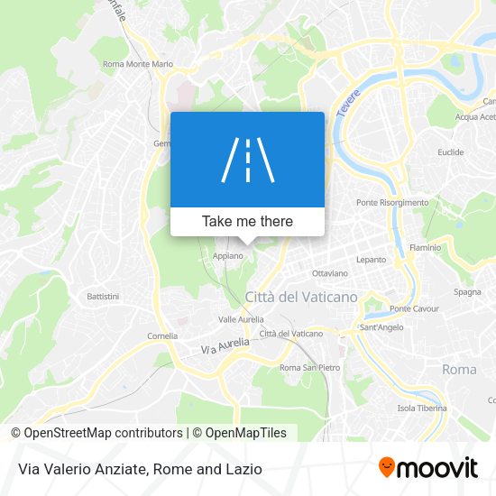 Via Valerio Anziate map
