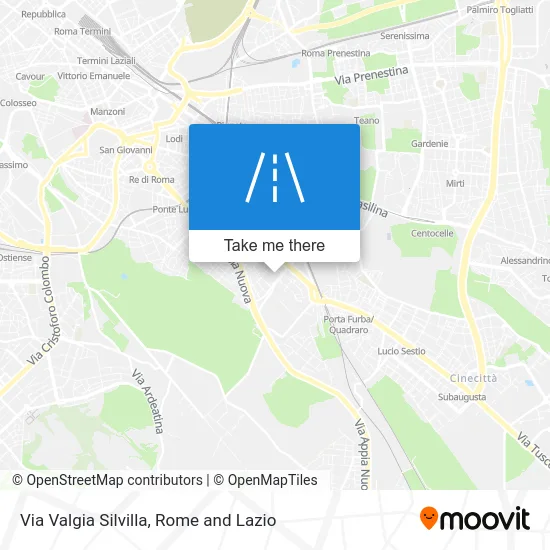 Valgia Silvilla Street map