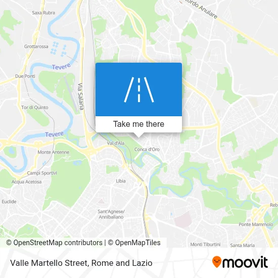 Valle Martello Street map