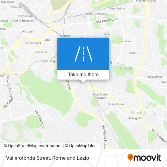 Vallerotonda Street map