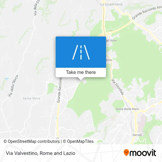 Valvestino Street map